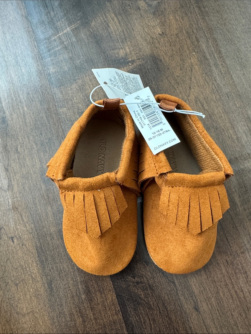 Old Navy baby Fringe Moccasin - Rust